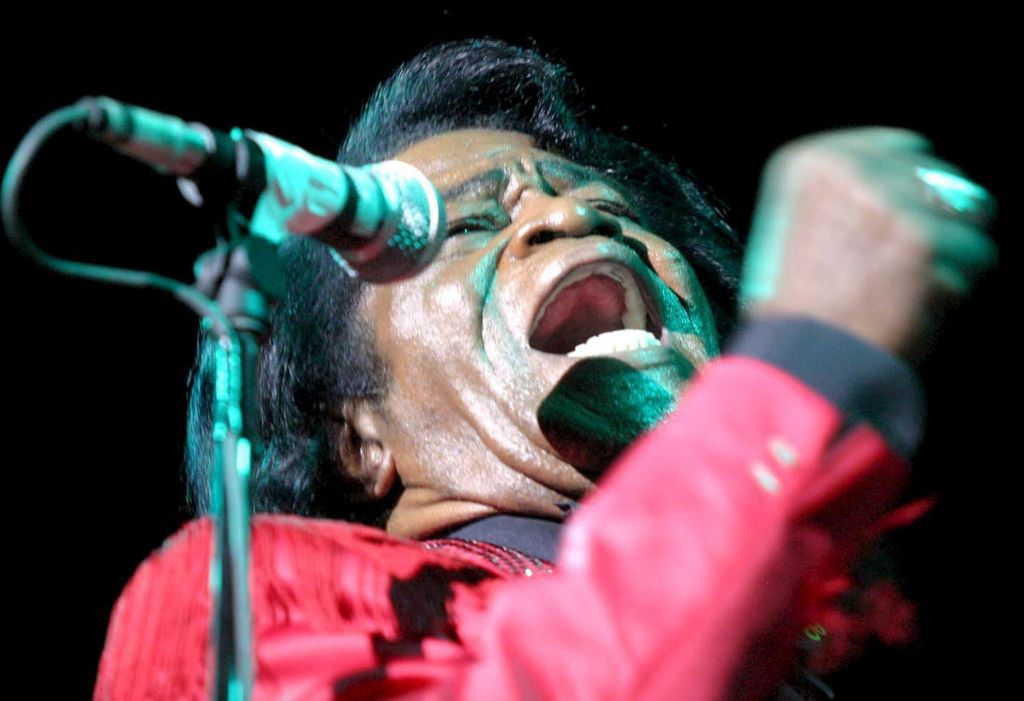 US singer James Brown, 'The Godfather of Soul'...