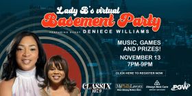 Lady B Virtual Basement Party Friday Nov.13