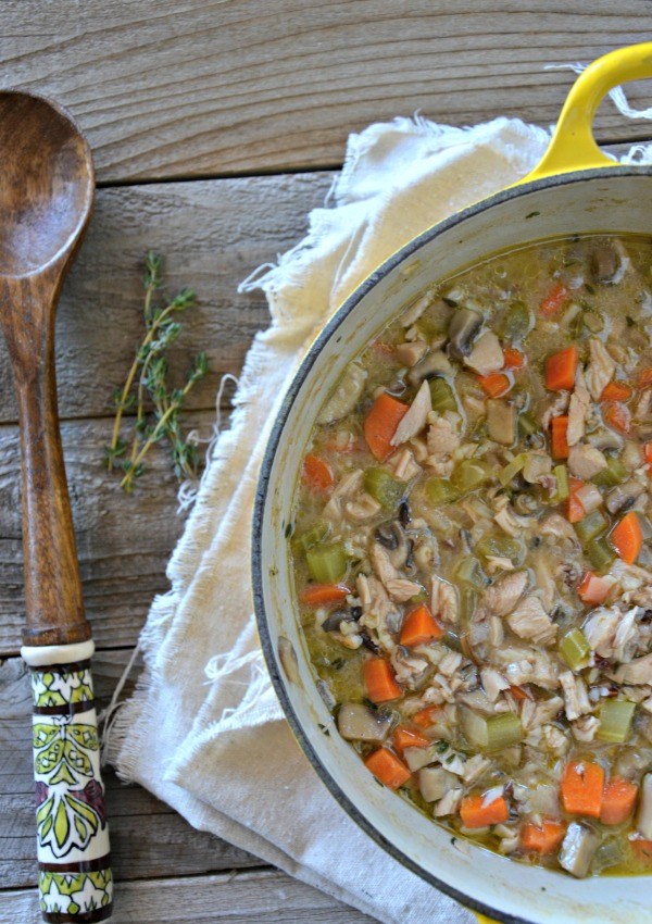 Turkey Wild Rice Soup- Mama Cooks