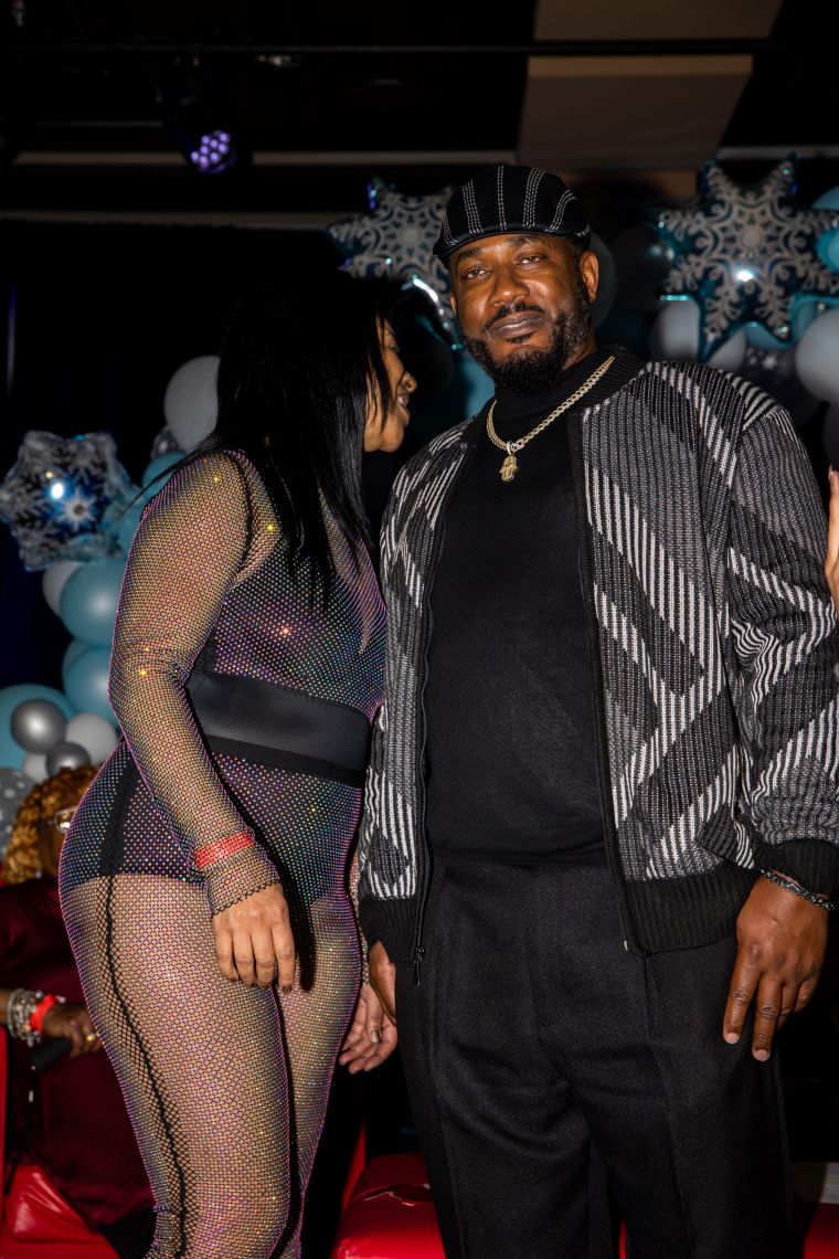 Lady B Basement Party 2022; One of our Best Dressed Couple Contestants.