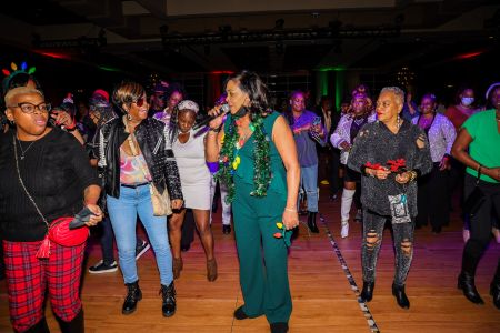 Lady B Basement Party 2022; Lady B hitting the dance floor!