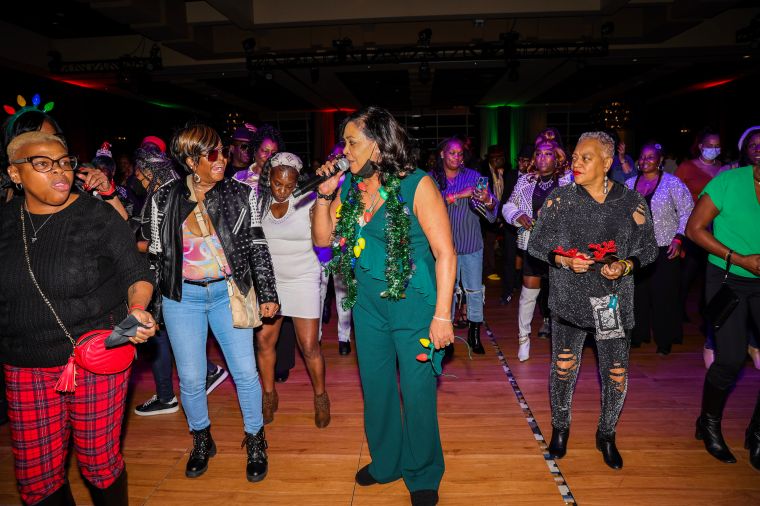 Lady B Basement Party 2022; Lady B hitting the dance floor!