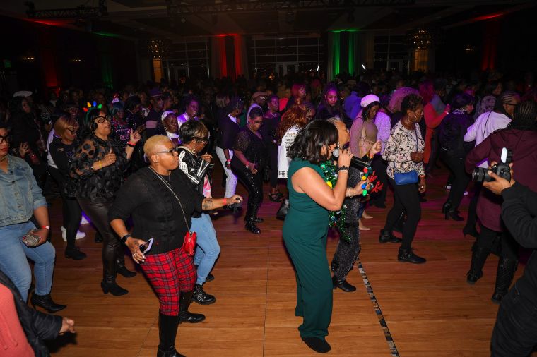 Lady B Basement Party 2022; Lady B hitting the dance floor!