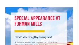 Forman Mills Event Flyer Feb 2023