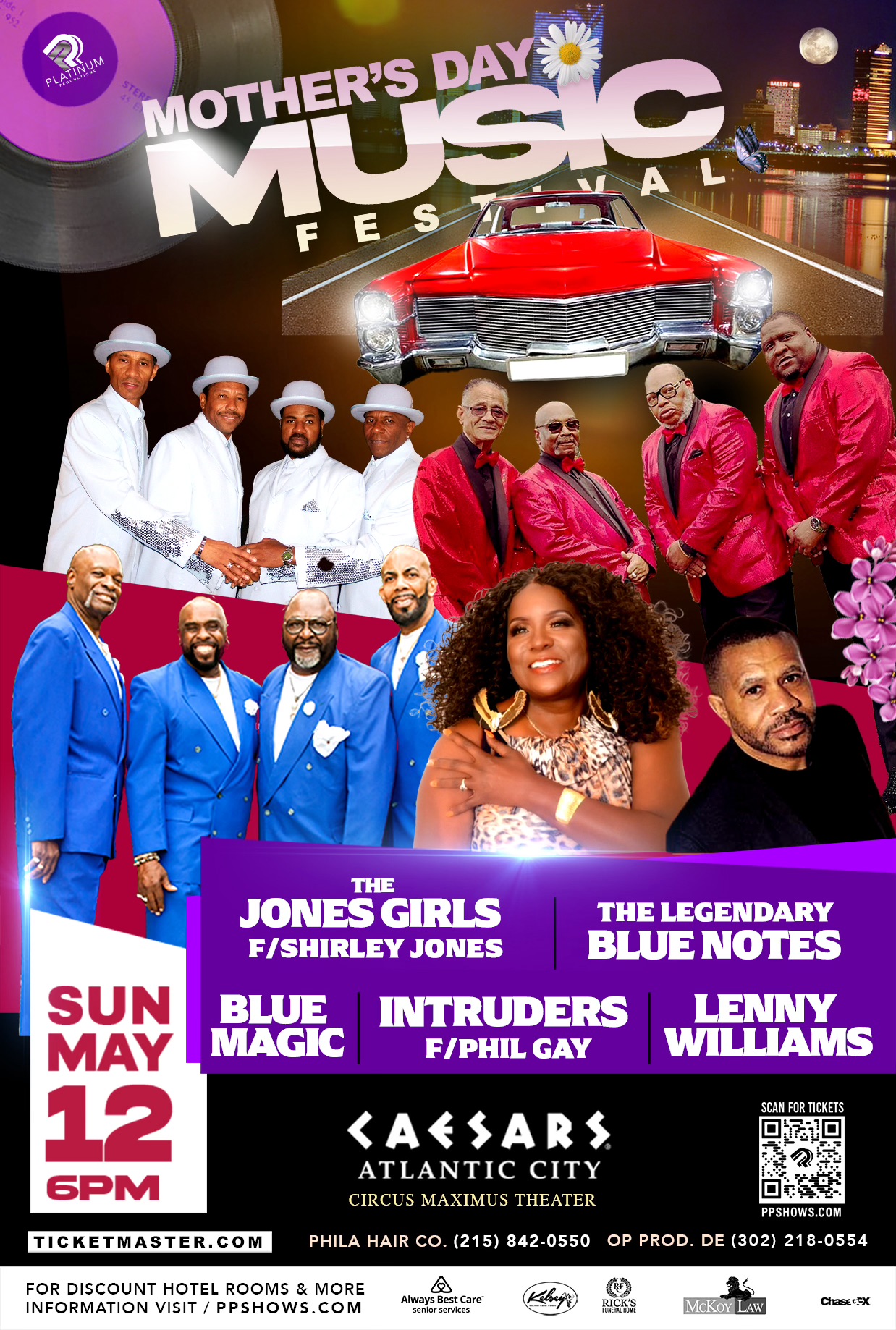 Purchase tickets to the Mother's Day Music Festival starring the Jones Girls and the Legendary Blue Notes!