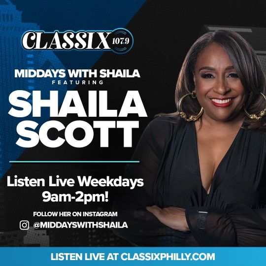 Middays with Shaila on Classix 107.9 the Sound of Philadelphia