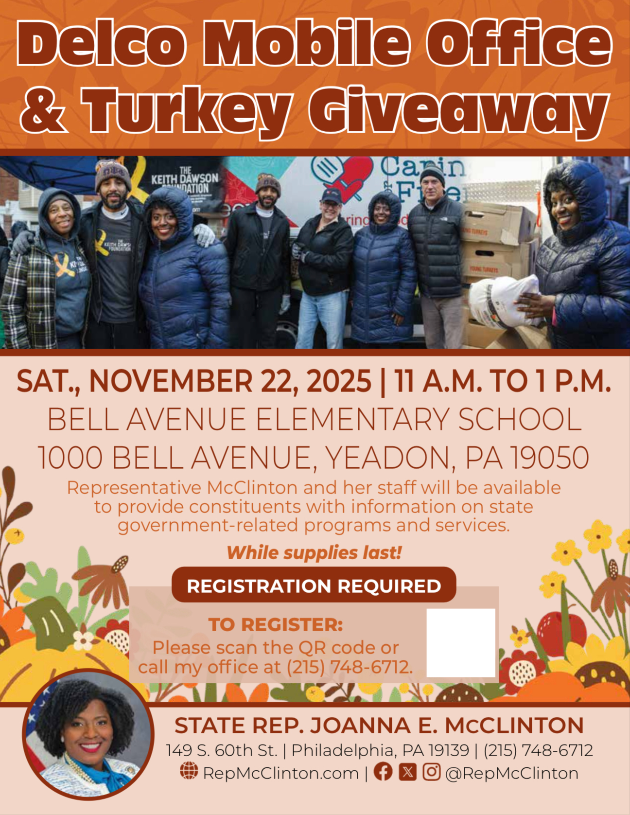 Keith Dawson 2025 Thanksgiving event flyers