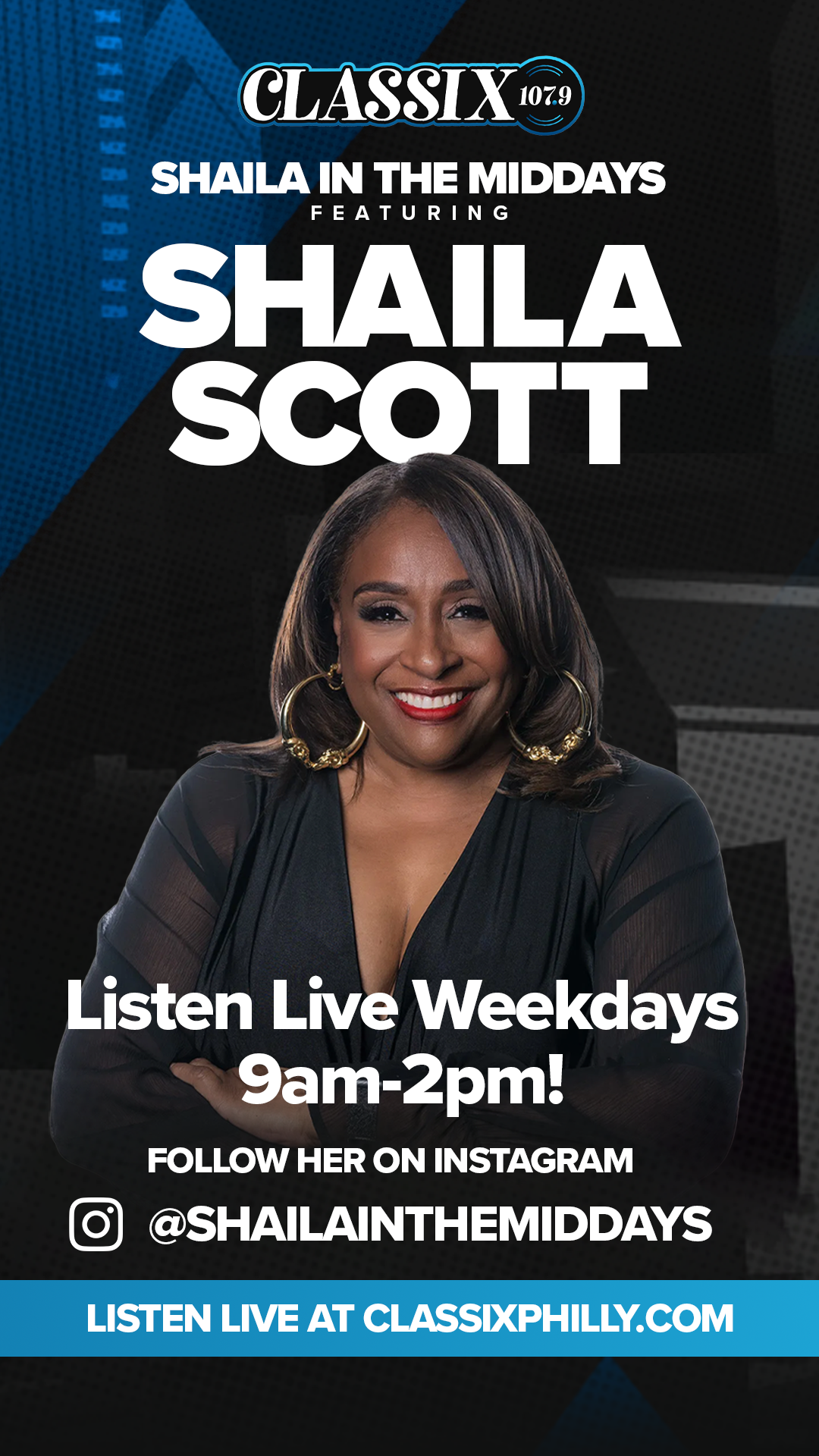 classix 1079 - Middays with Shaila Scott flyer